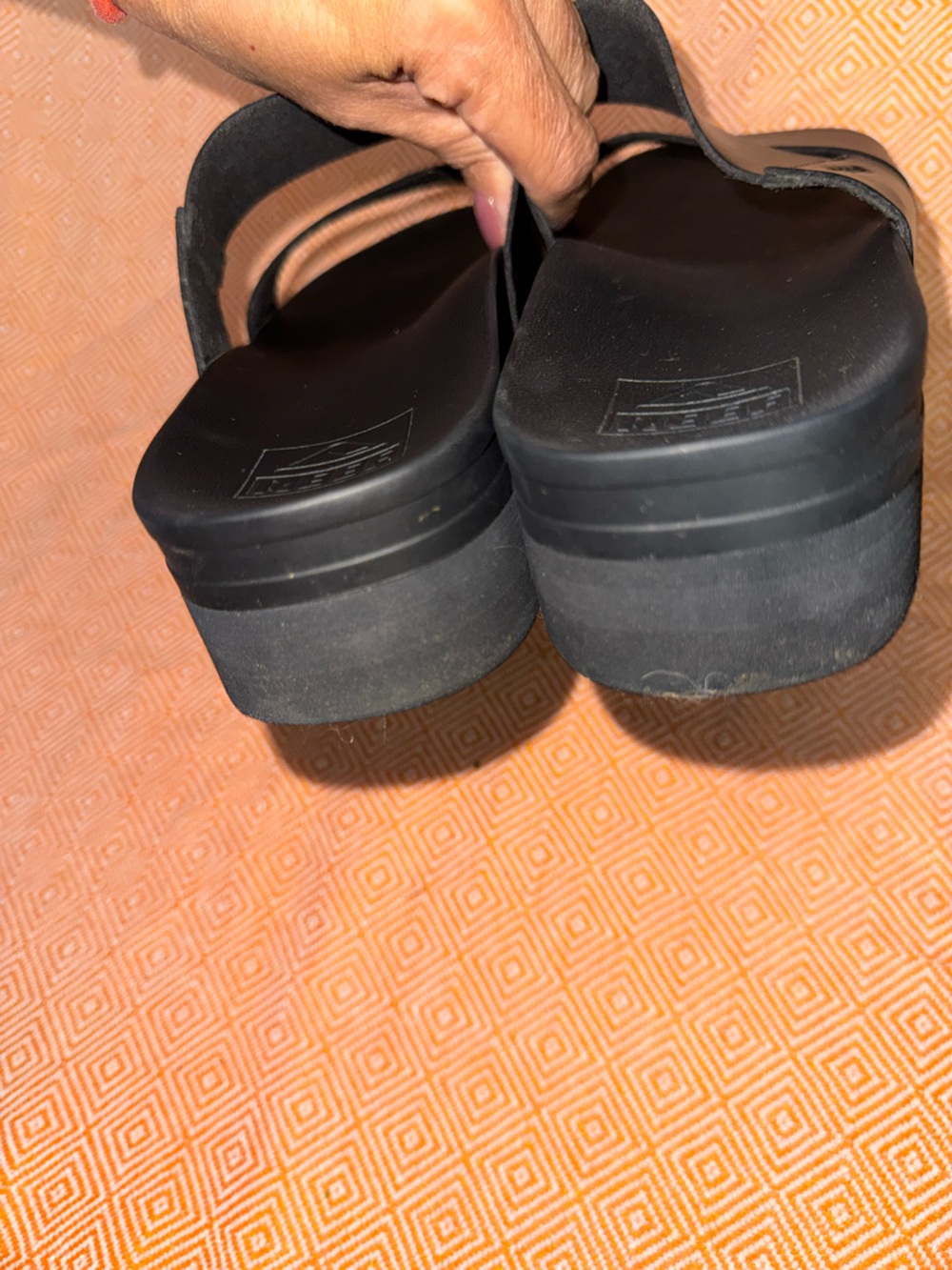 Reef Women's Cushion Vista Hi Platform Slide Sandal - Black - Picture 6 of 6